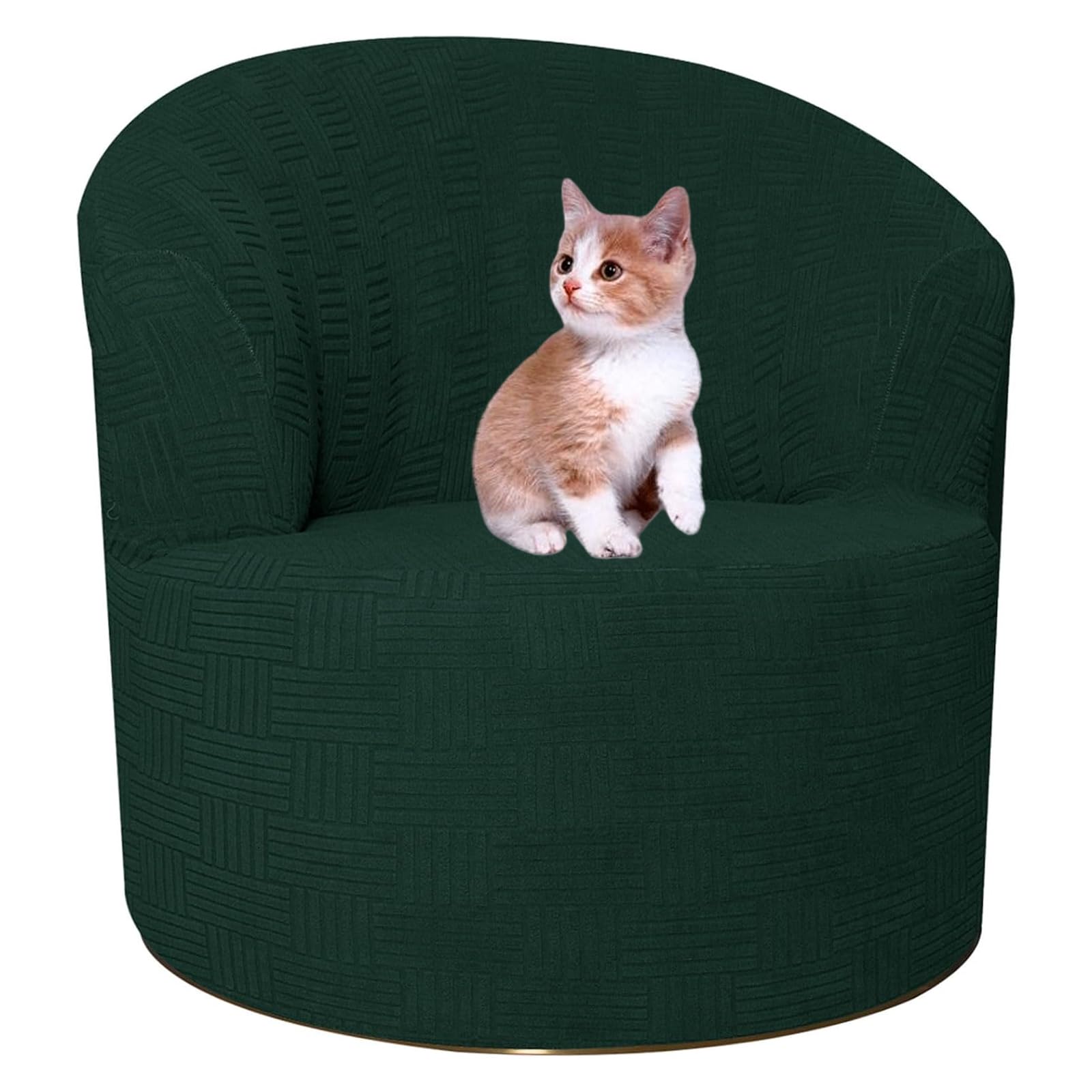Funda de sillón verde en alta elasticidad lavable y protectora para el hogar 1