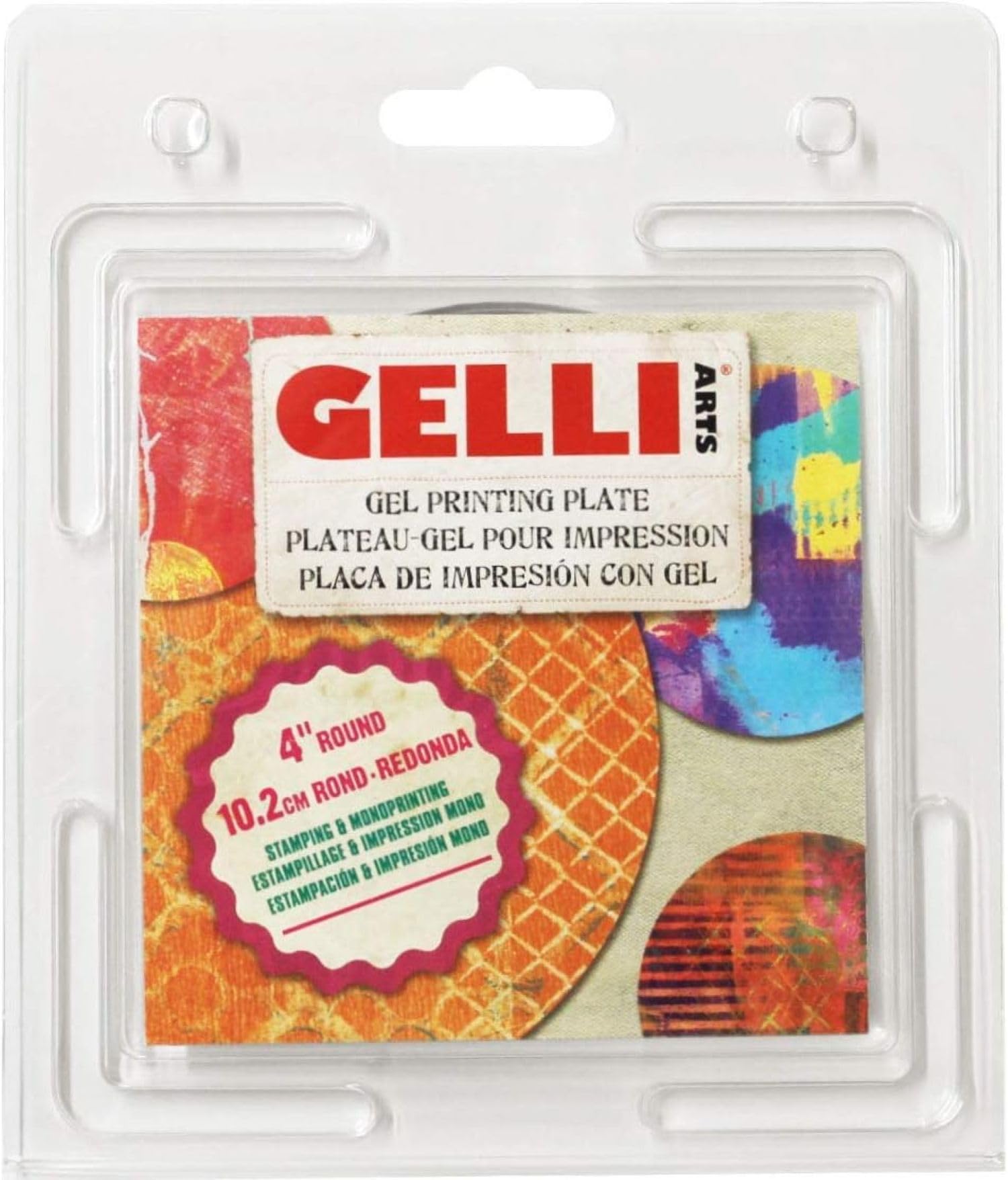 Gelli Arts 4-Inch Round Plate