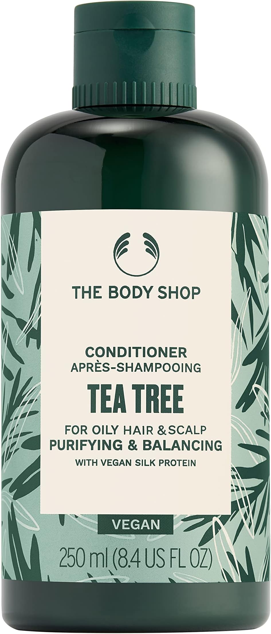 The Body Shop Tea Tree Purifying & Balancing Conditioner, For Oily Hair & Scalp, Vegan, 8.4 FL OZ