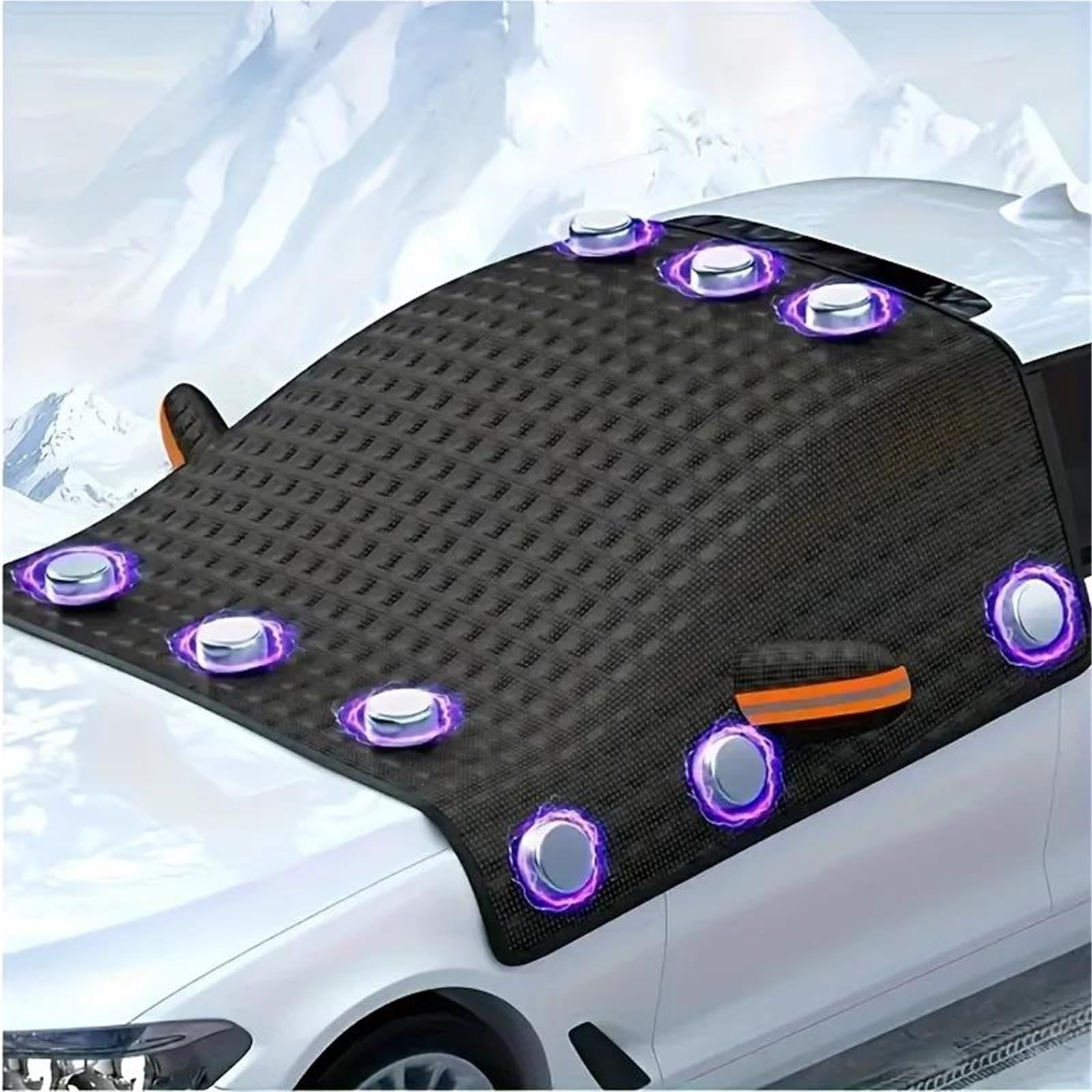 Protection Pare-Brise Avant Bouclier De Neige De Voiture Pare-Brise Avant Bouclier De Gel Voiture Hiver Fenêtre Pare-Neige Bouclier De Gel Pare-Brise Magnétique Couverture Épaissie