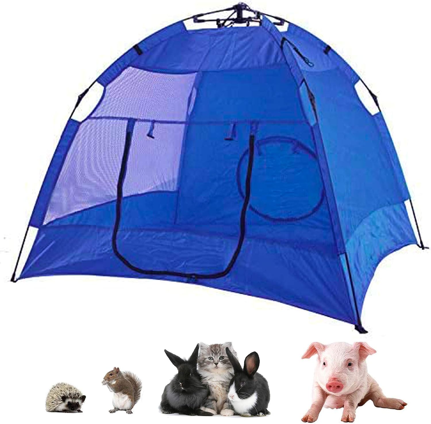 porayhut Portable Outdoor Pet Tent for Dogs, Foldable Outdoor Cat Cage Pet Bed Instant Habitat Net with Two Entrance Air Ventilate Mesh…