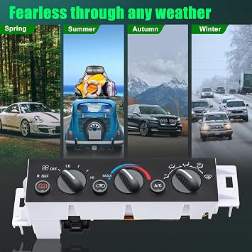 Climate Control Module for Chevrolet GMC C1500 C2500 C3500 K1500 K2500 K3500 Tahoe Suburban Yukon, Cadillac Escalade, #OE 599-006 AC Control Switch w/Rear Window Defogger