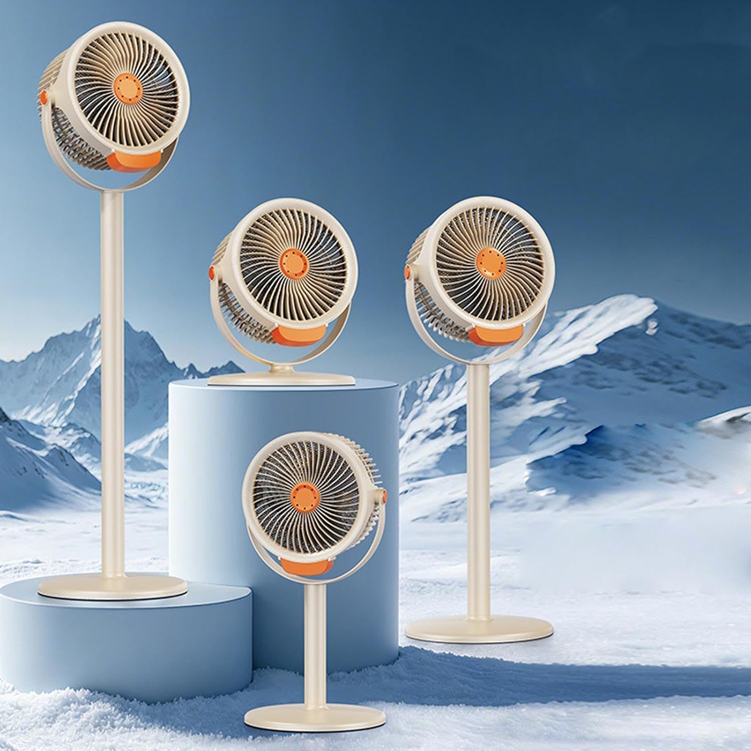Floor Fan Powerful Airflow Standing Blower Adjustable Heights with | Bedroom Fan for Bedroom Room Home Garage Office Patio Shop Dorm Bathroom