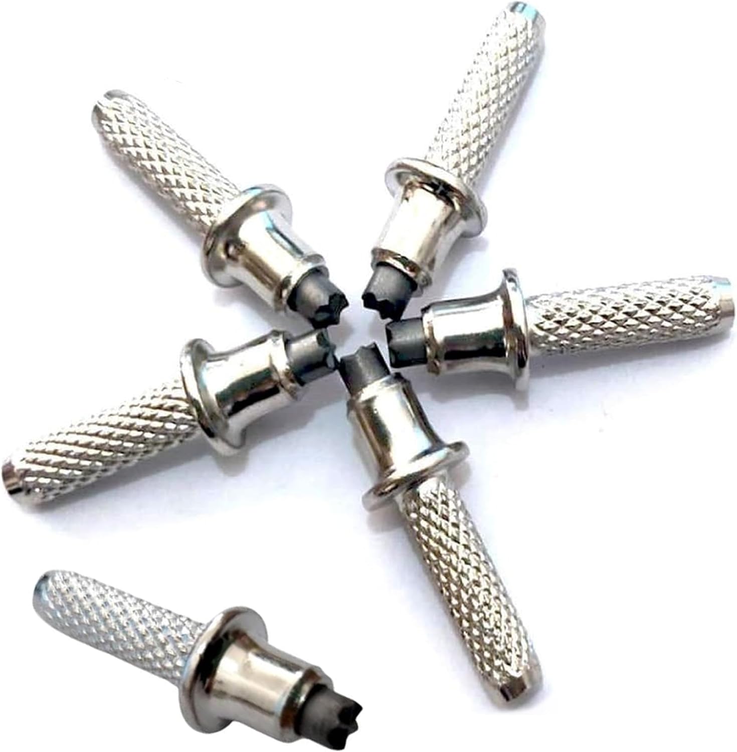 Puntas de repuesto para bastón de trekking  6 accesorios antideslizantes de acero de tungsteno de aleación de aluminio, adecuados para todas las