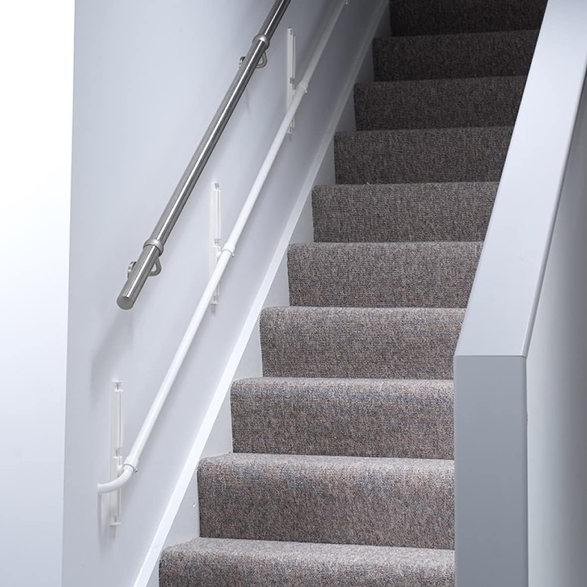 KiddieRail Adjustable Handrail to Help Safeguard Your Child On The Stairs (Standard Configuration)