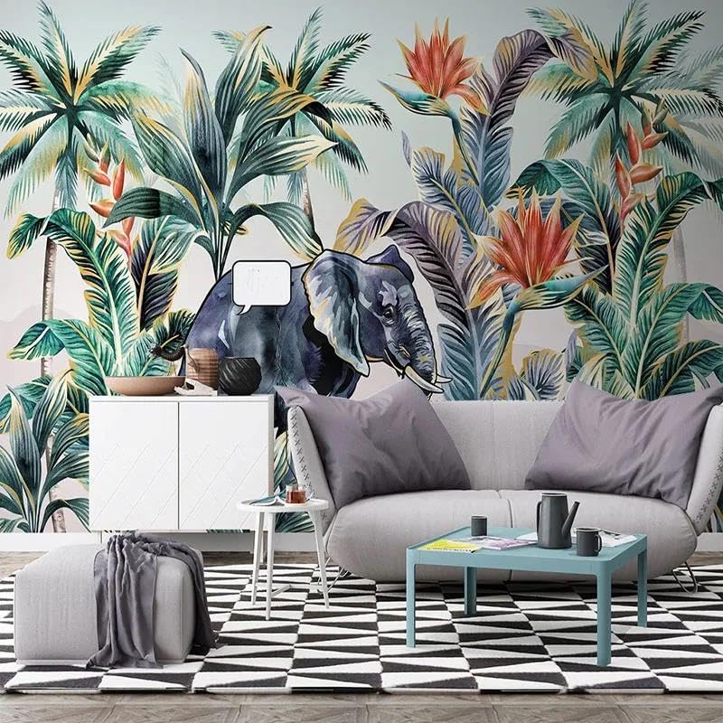Papier peint mural 3D design nature premium en tissu non tissé pour séjour ILIYA
