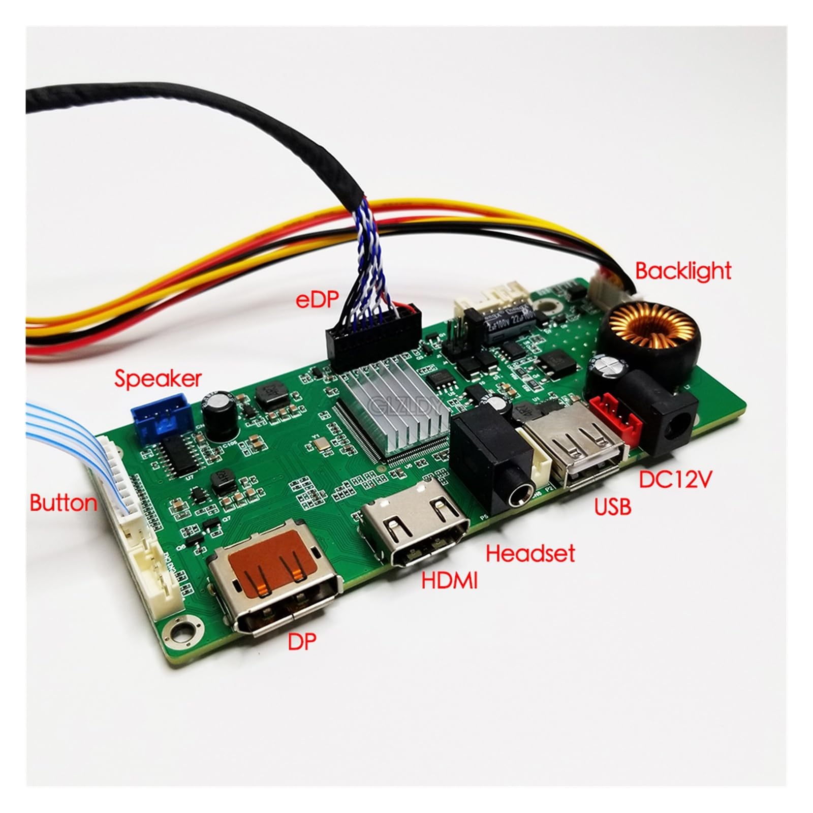 Kit De Carte Contrôleur LM270WQ1-SDC2 Compatible Avec Écran LCD 2560 X 1440 30 Broches LM270WQ1(SD)(A2) À Monter Soi-même, DP + HDMI + USB + Audio(LM270WQ1-SDA2)