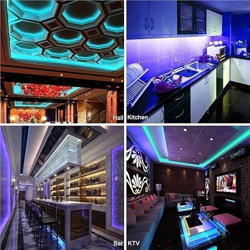 Miniatura 6 de Fengyan - Tira de luces de paisaje DC12 V RGB LED impermeable PCB 5050, cinta de neón flexible 60 LEDM + controlador de 2.4 G + lámpara de calle LED