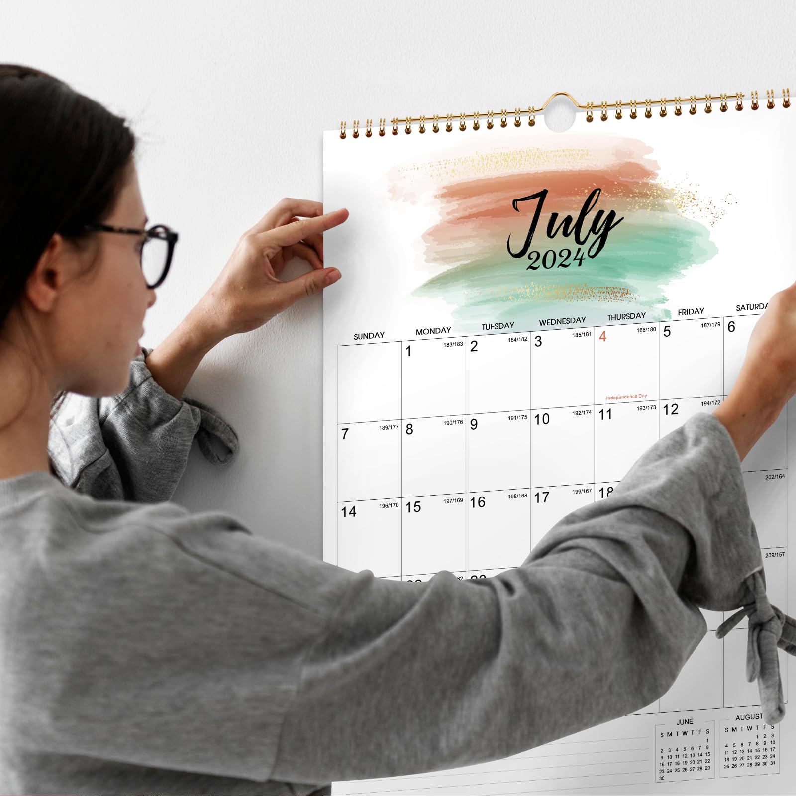 2024 Calendar - Wall Calendar 2024, JAN 2024 - DEC 2024, 12