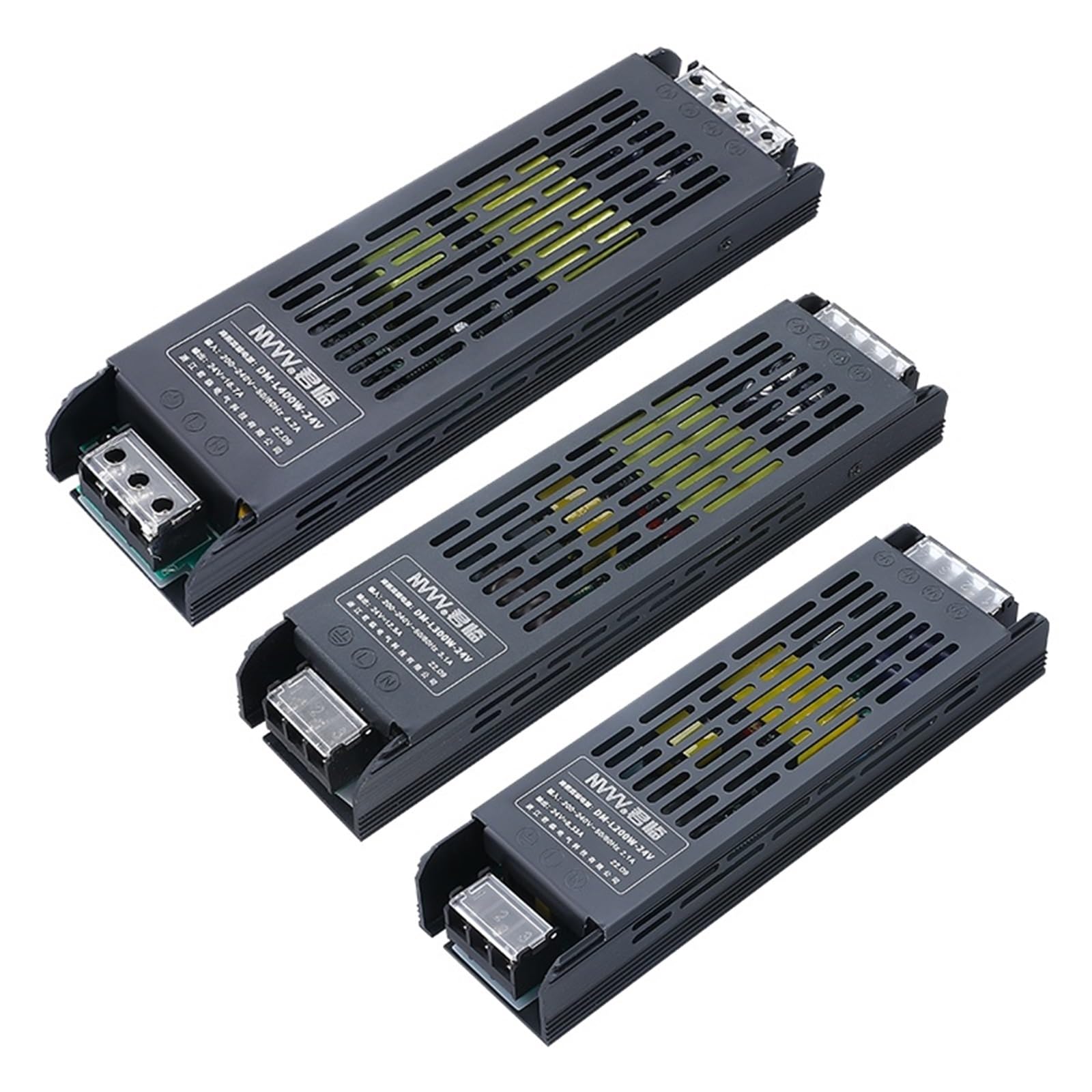 Transformator liniowy LED 220 V do 12 V 24 V 48 V długi zasilacz przełączany zasilacz 300 W kontroler kasety świetlnej (12V8.3A100W)
