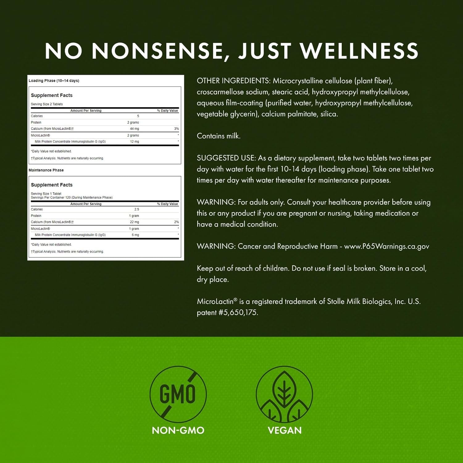 Swanson Microlactin Double Strength 1000 Milligrams 120 Tabs (3 Pack)