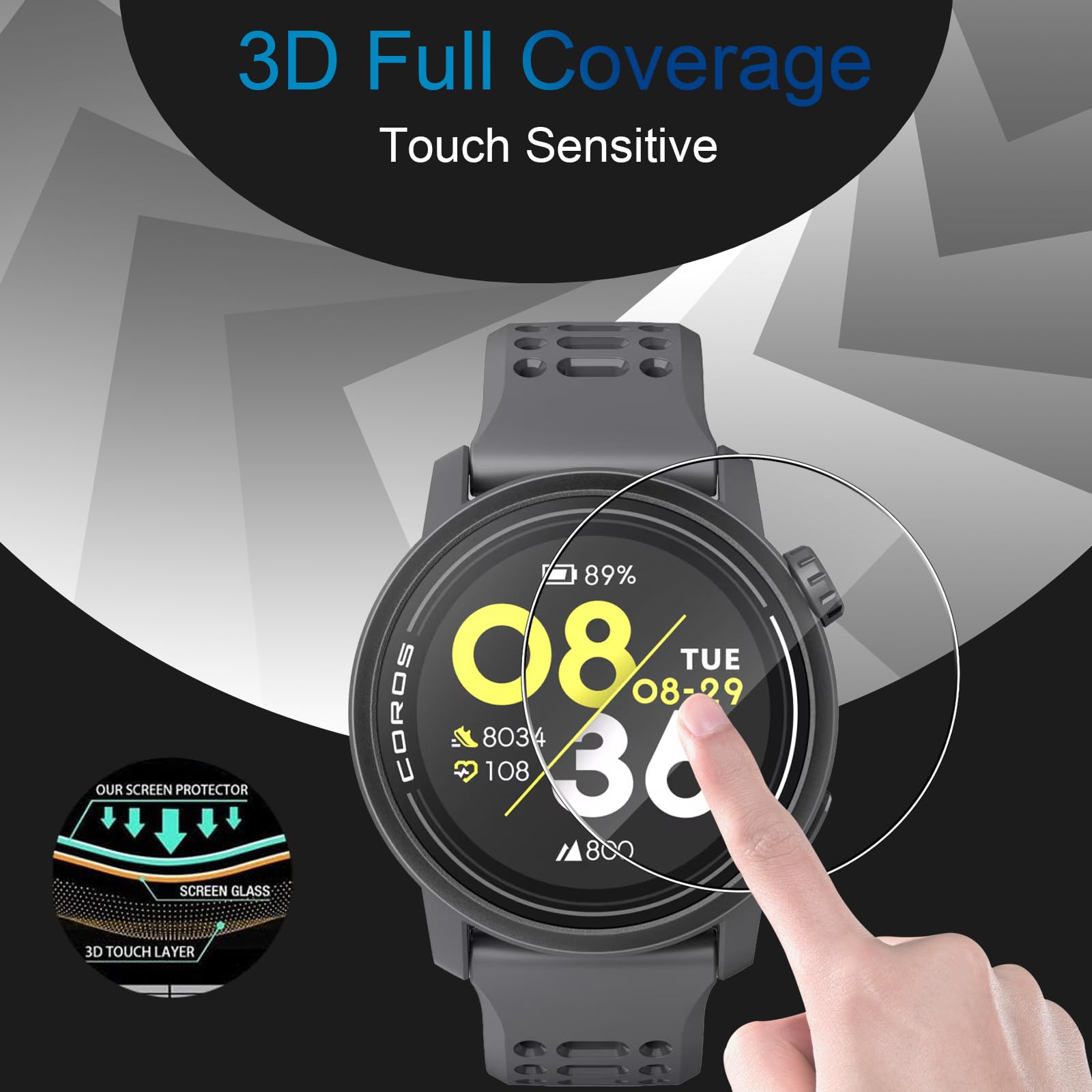 Compatibile Anche Huawei Band 6 VacFun 3 Pezzi Pellicola Protettiva, Compatibile Con 6 Smartwatch Smart Watch (Non Vetro Temperato Protezioni Schermo Cover Custodia) Screen Protector Honor Band
