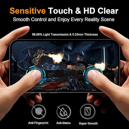 Miniatura 3 de QHOHQ Paquete de 3 Protector de lente de cámara de vidrio templado para iPhone 1414 Plus  13 61 pulgadas  13 Mini 54 pulgadas Ultra HD dureza 9H