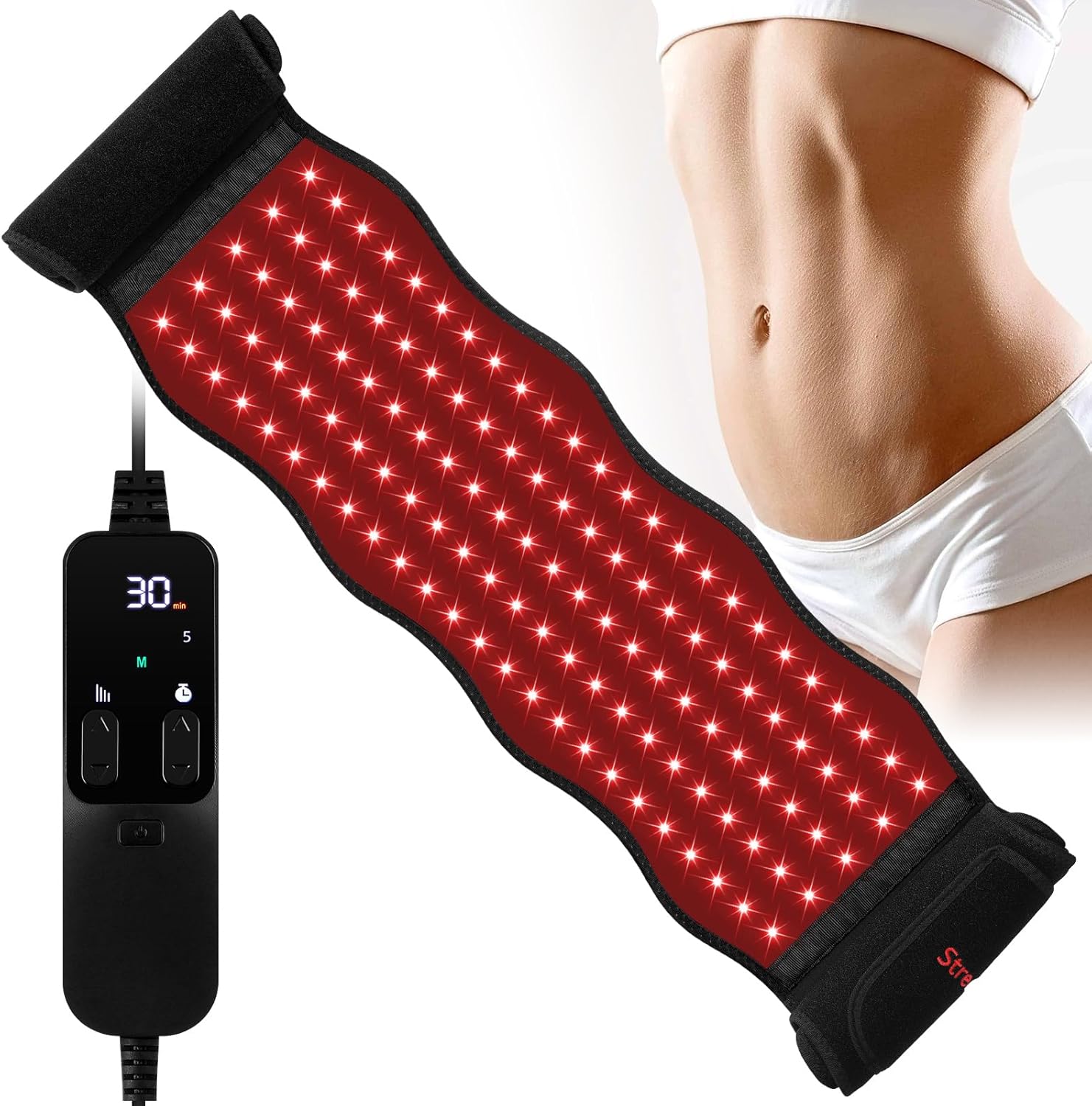 Streamlet Red Light Therapy Belt, 120 LED Combo 660nm 850nm