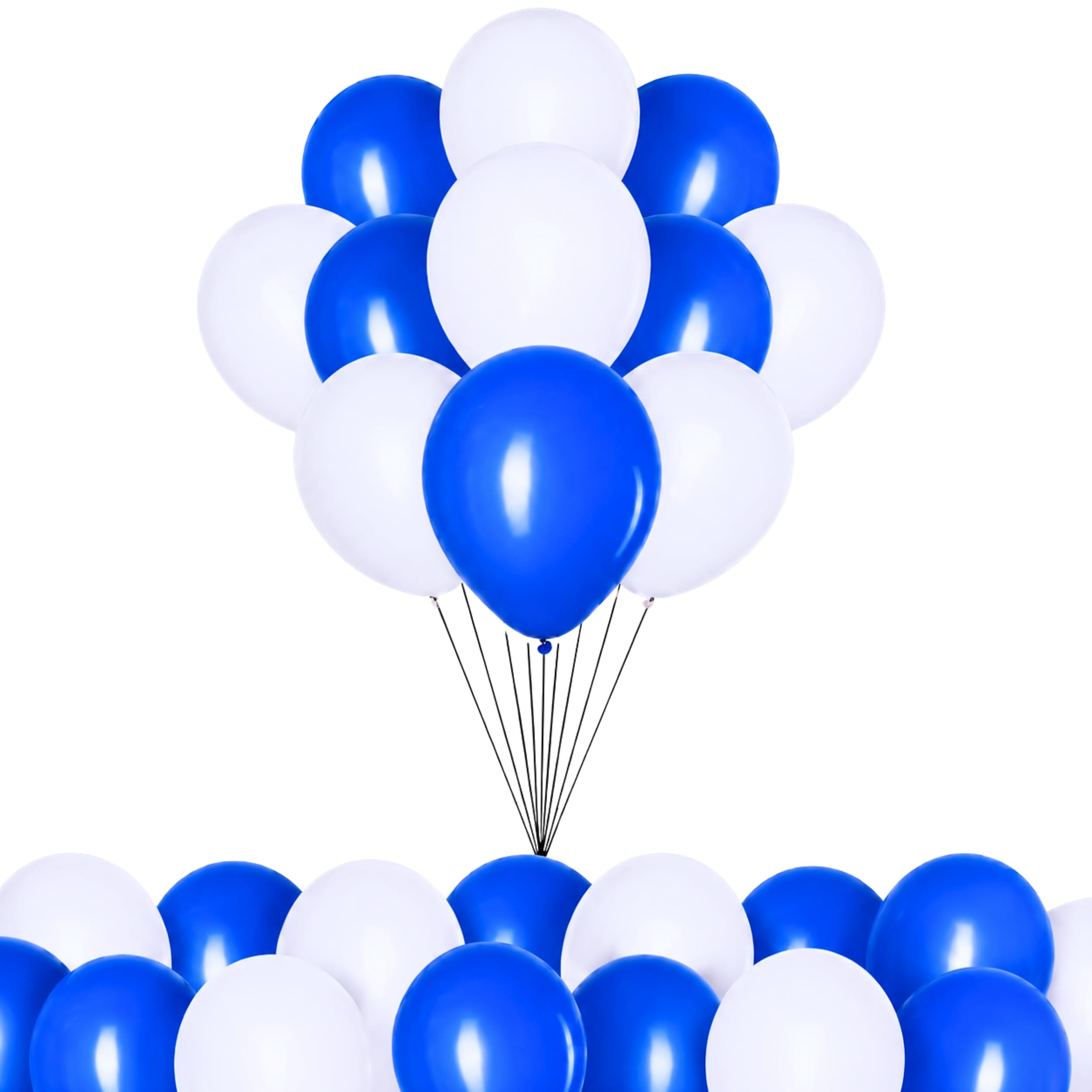 25Pcs Blue and White Scotland Theme Balloons 12 Inch for FIFA 2026 World Cup and Burns Night – Latex Football Party Decorations for Fan Celebrations and Street Parties
