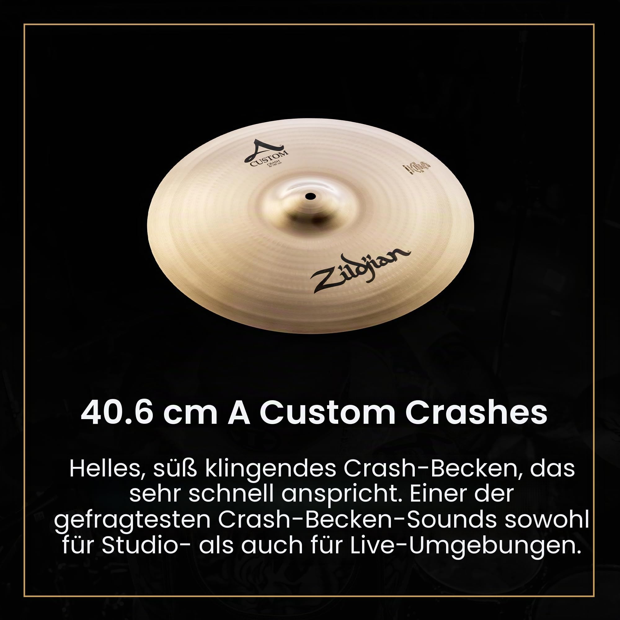 Zildjian A Custom Series Cymbal Box Set - 14" Hi-Hats, 16"/18" Crash, 20" Medium Ride