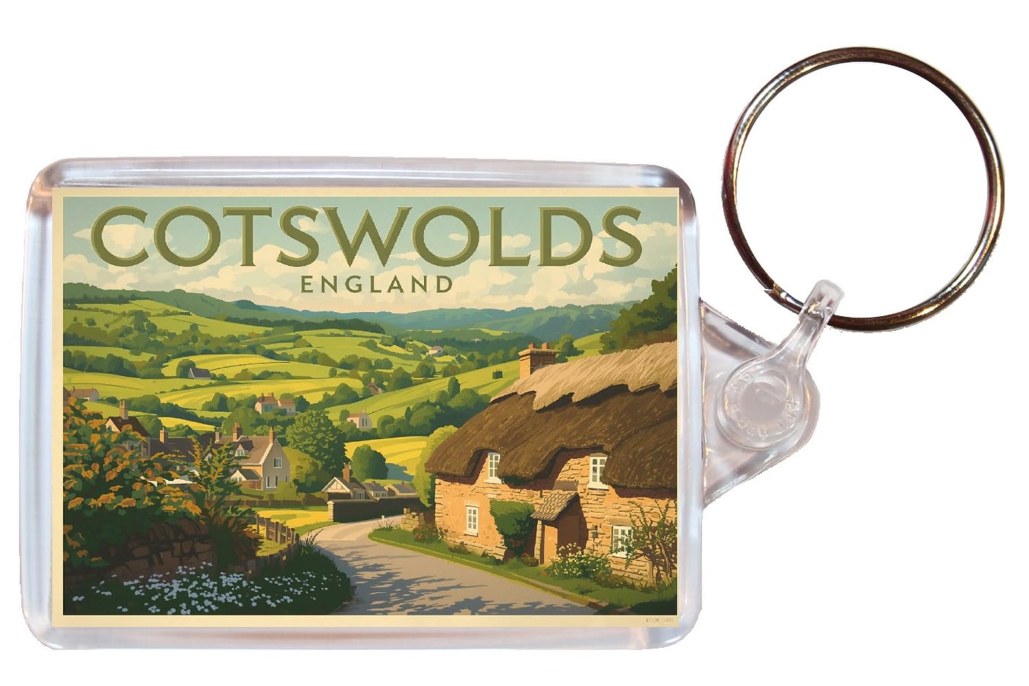 Baked Bean Store Cotswolds - Double Sided Keyring Artistic BBS26KEY325