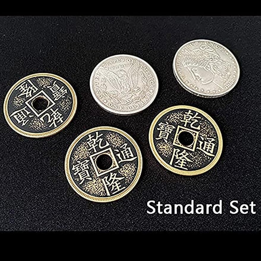 Miniatura 2 de blue-ther Hopping Half (Dólar Morgan, moneda del palacio chino) Trucos de magia Moneda desaparecer magia de cerca ilusiones trucos mentalismo
