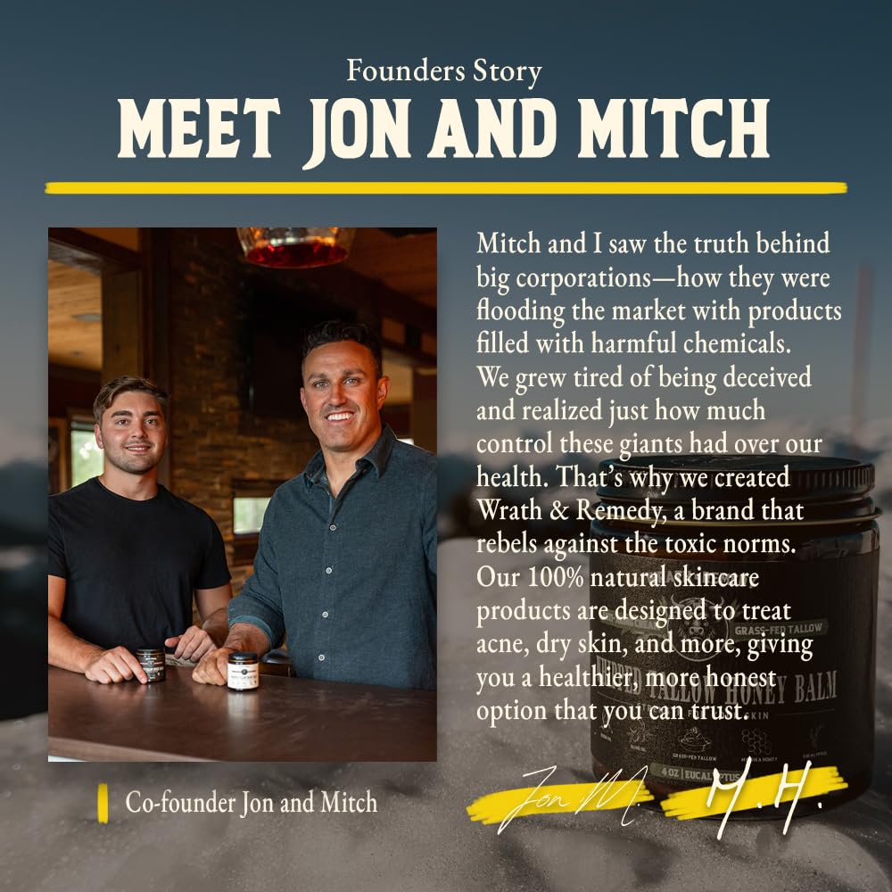 Organic Beef Tallow for Skin - 4 OZ (Citrus) — Grass Fed Beef Tallow for face + Body — US-Made Whipped Tallow and Honey Balm Moisturizer for Dry and Sensitive Skin, Eczema, Rosacea (No Additives) - Image 8