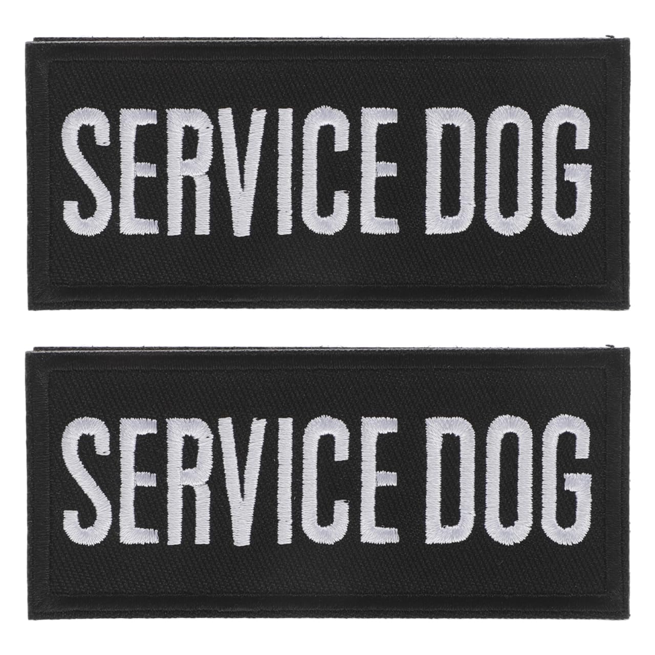 ABOOFAN 2Pcs Essa Dog Plush Gear Embroidered Dog Tag Patches for Comfortable Polyester Material with Versatile Use for Training and Walking Pets