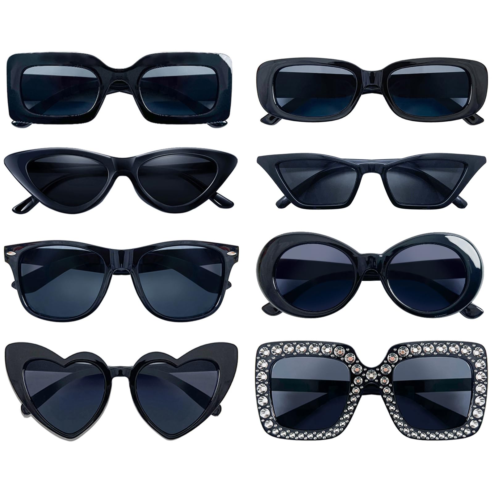 Soghot HUI JIN 6 Pcs Jumbo Plastic Sunglasses Funny Party Glasses Swim Party Favors For Festival Supplies Accessories