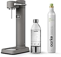 Vista 16 de Aarke Carbonator III, Máquina de agua con gas y carbonatación, acero inoxidable con botella reutilizable PET sin BPA, volumen 1L/34 fl oz (gris mate)