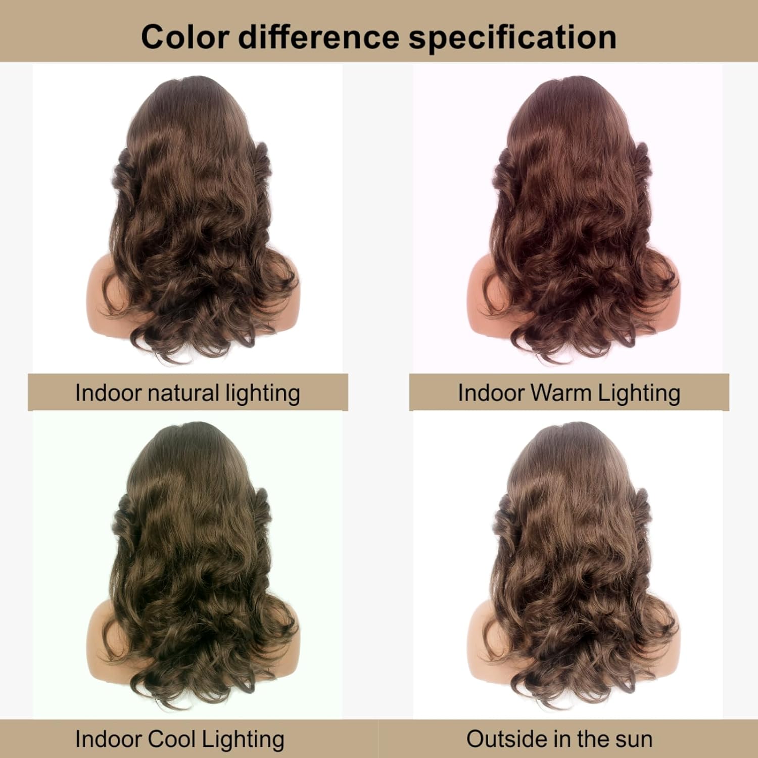 70s Disco Wig Farrah Fawcett Wigs for Women Lady Natural Synthetic Full Wigs Vintage Cosplay Costume Hair Wig (Brown) - Image 5