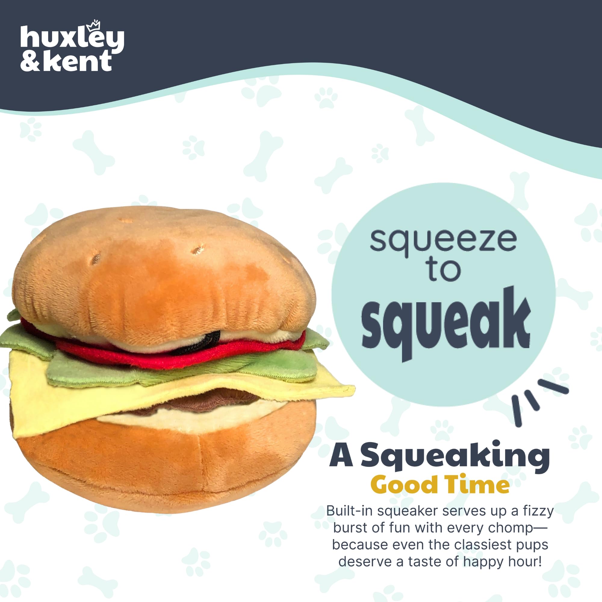 Lulubelles - Peluche de Hamburguesa N/A, tamaño LG