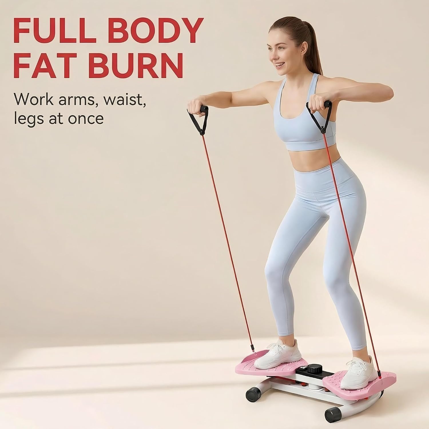 Waist Twister Machine Exercise, Ab Twister Board with the Smart LED Digital Monitor, Abs Workout for Slim Waist and Core Ab Exercise, Noiseless Home Gym Equipment for Women Men image 3