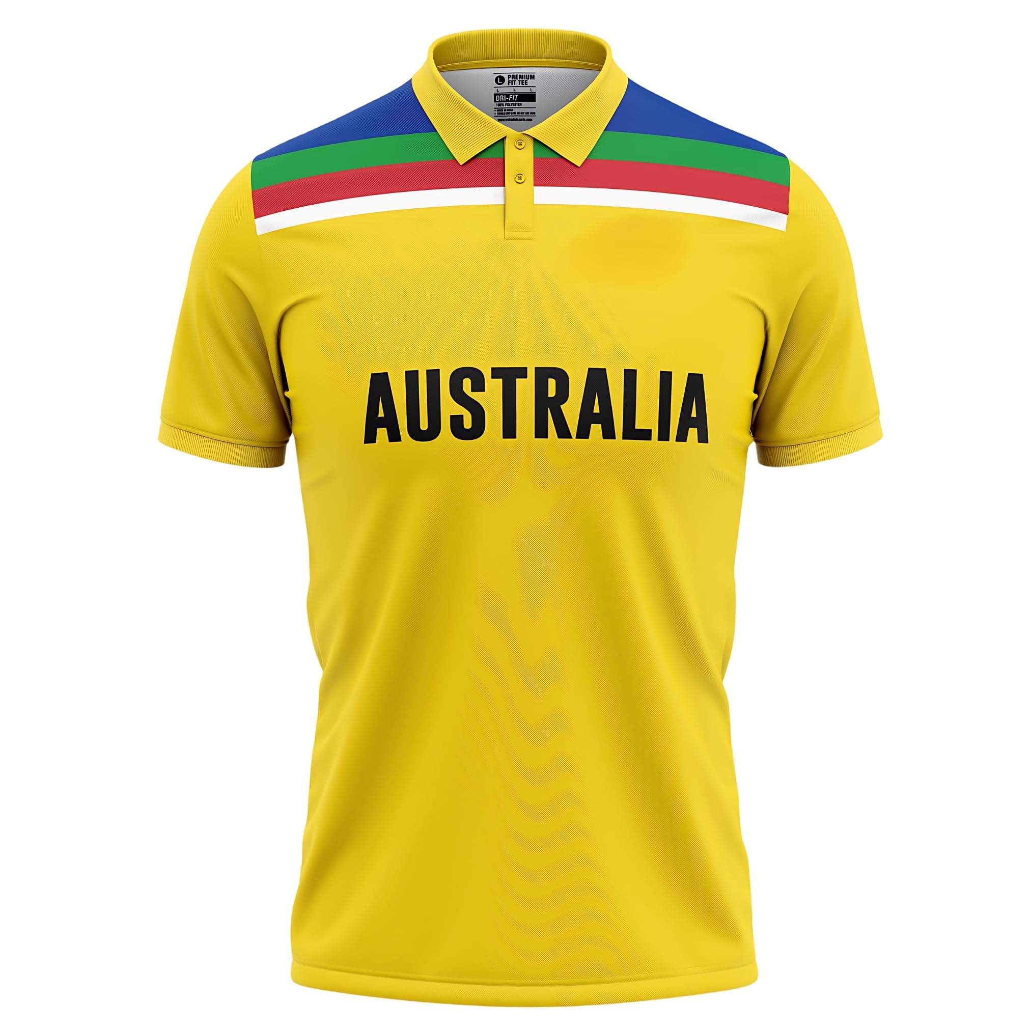 Australia ICC World Cup Cricket Jersey - 100% Quick Dry Polyester