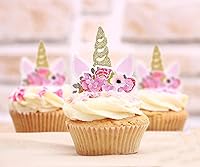 Algopix Similar Product 11 - XOXOKristen 18 pcs Gold Glitter Unicorn
