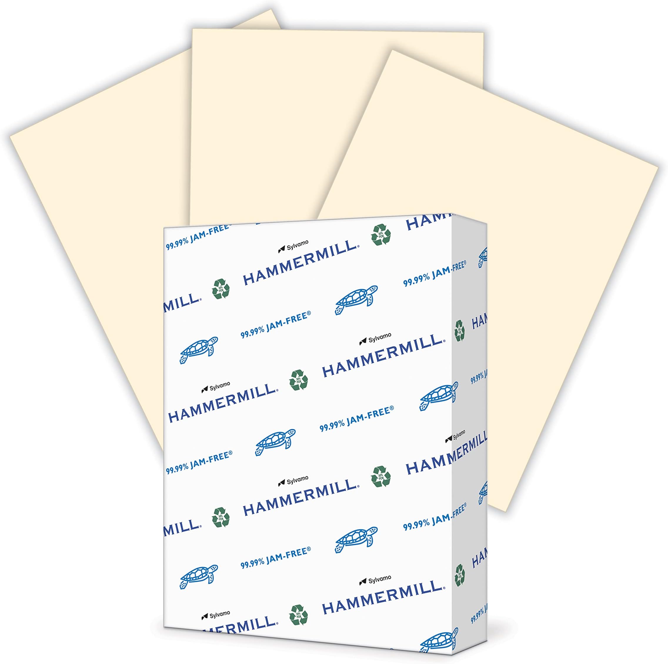Hammermill Colored Paper, 20 lb Ivory Printer Paper, 8.5 x 11 - Made in the USA, Pastel Paper, 103176R - 1 Ream (500 Sheets)