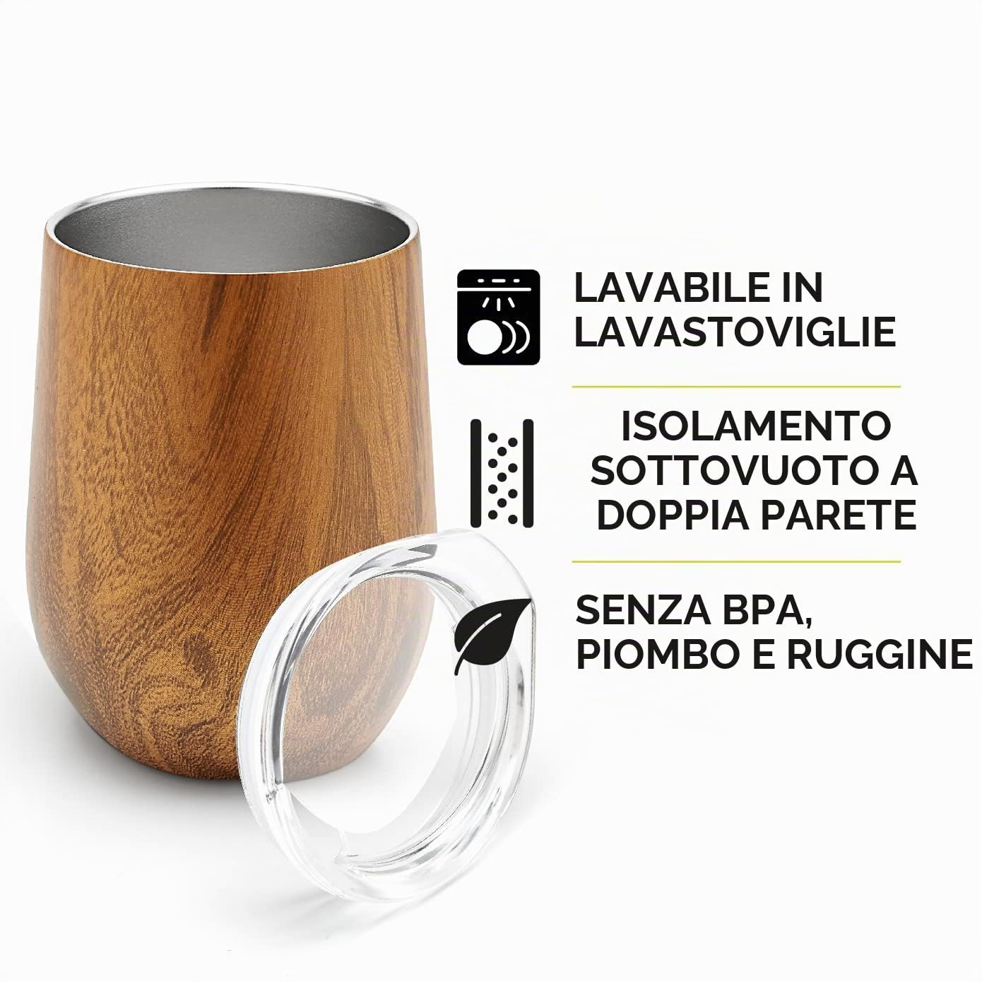 BALIBETOV Mate Argentino - Set Yerba Mate (Tazza Mate) - Acciaio Inossidabile 18/8 a Doppia Parete - Include Due Bombilla Mate e Una Spazzola per la Pulizia - Set Mate Argentino Autentico