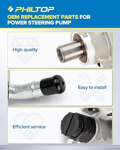 Miniatura 157 de PHILTOP Bomba de dirección asistida 20-806 OE apta para Aveo5 2007 2008, Aveo 2008, bomba de asistencia asistida 96801443, bombas de dirección