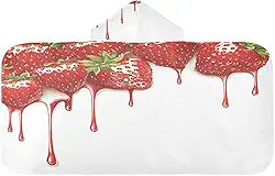 Burbuja Toalha de banho com capuz para crianças, toalha de praia de pelúcia macia absorvente para meninas e meninos 3-10 anos, 61 x 127 cm