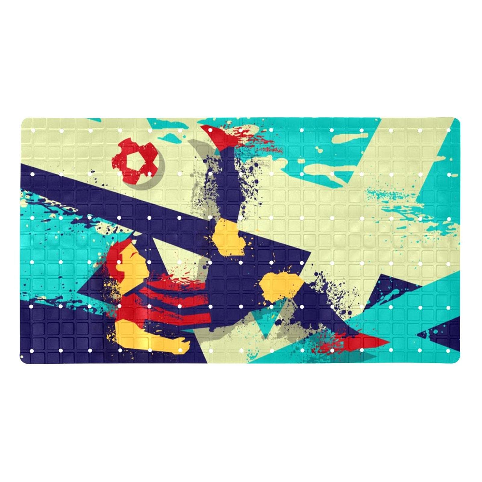 Tapis de bain pour s'asseoir tapis de sécurité souple antidérapant