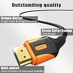 4K HDMI 2.0 Cable 6FT 5-Pack, High Speed 18Gbps HDMI Cord, Support 4K@60Hz & 2K@240Hz, HDR10, 12bit, 3D, ARC, Dolby, DTS, HDCP 2.2 for TV, Monitor, Apple TV, Soundbar, PS5, Xbox | Ideal for Living Room TV and Console, 4K@60Hz, 2K@240Hz, HDR10, 3D, AR