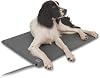 K&H Pet Products Deluxe Lectro-Kennel Heated Pad Medium Gray 16.5 x 22.5 60W,Tan