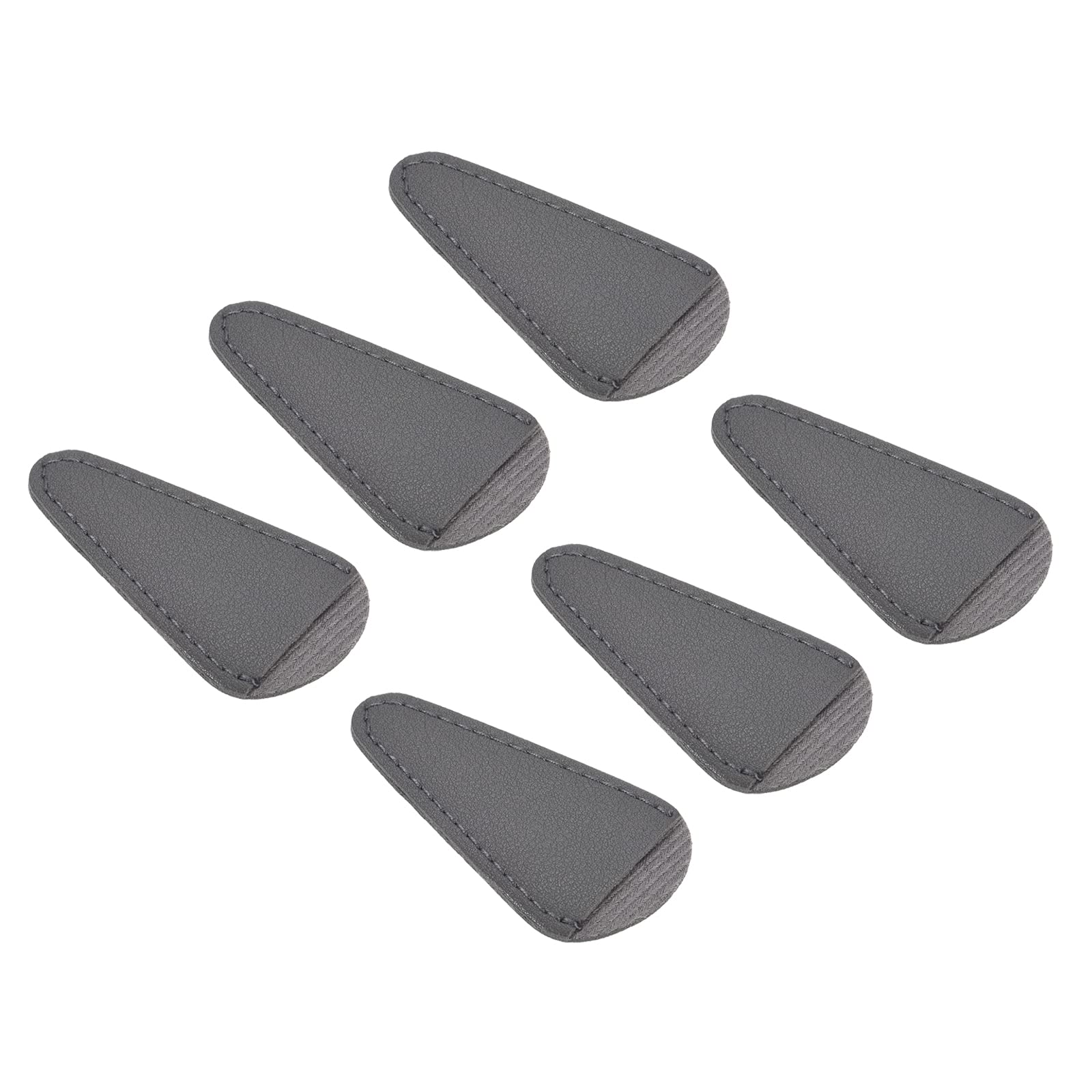 PATIKIL 2.9"x1.5" PU Leather Scissors Sheath, 6 Pack Scissors Cover Protector Portable Collect Bags for Eyebrow Trimming Beauty Tool Protection, Grey