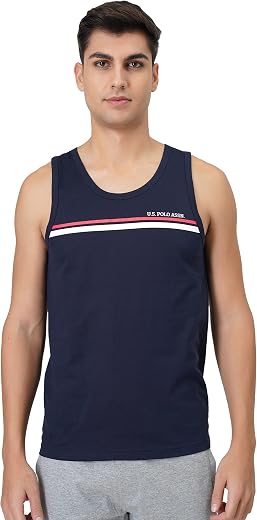 U.S. Polo ASSN. Men Signature Stripe Cotton Ev005 Fashion Regular Fit Vest - Pack of 1