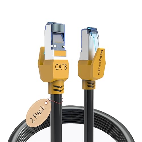 Miniatura 12 de Cable Ethernet Cat 8 de 30 pies, para exteriores e interiores, resistente a la intemperie, resistente a los rayos UV con conector RJ45, 2000 Mhz 40