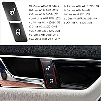 Vista 3 de Jaronx Compatible con interruptor de bloqueo de puerta Mercedes Benz, botón de desbloqueo para B W246, Clase C W204, Clase E W212, ML W166, CLA