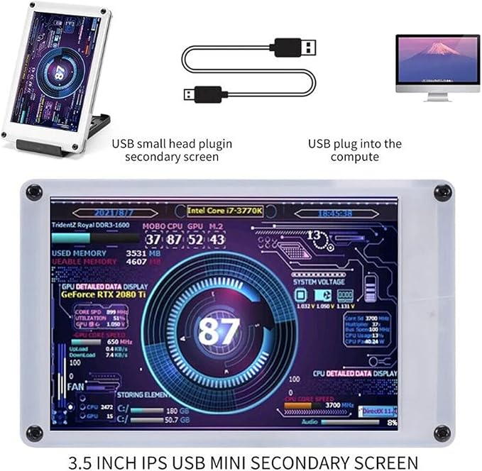 Monitor de Datos 3.5 Pulgadas 320x480 IPS miniatura 3