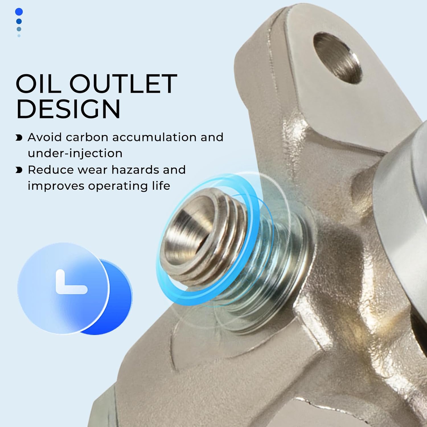 16630-1LA0A 16630-1LA0B High Pressure Fuel Pump Compatible with 2011-2019 Infiniti M37/M56/Q70/Q70L/QX56/QX80, For 2016-2019 Nissan Armada/NV/Titan