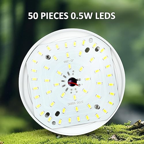 Miniatura 7 de Luz de tienda recargable 2400mAh impermeable para camping, al aire libre, corte de energía (paquete de 4)