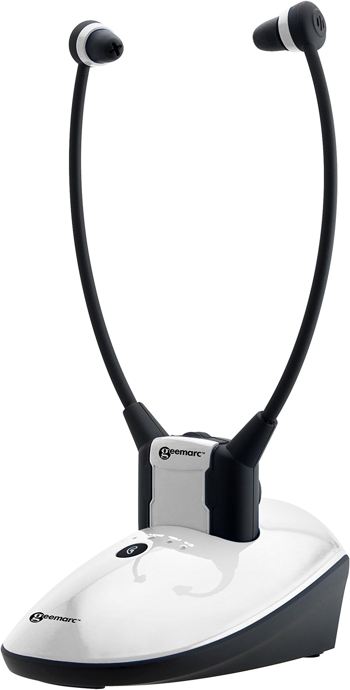 Geemarc CL7350 OPTI- Amplified TV Headset with Optical Input, Balance and Tone Control- Toslink Cable and Integrated Microphone- Easy Connect to all Modern TVs - UK Version