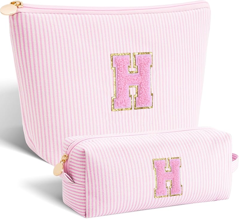 Gifts for Teen Girls Women - Birthday Gifts for 10 11 12 13 14 15 16 17 18 Years Old Girl,Makeup Bag Cosmetic Bag,Teacher Gift Trendy Stuff Toiletry Bag - Pink,H