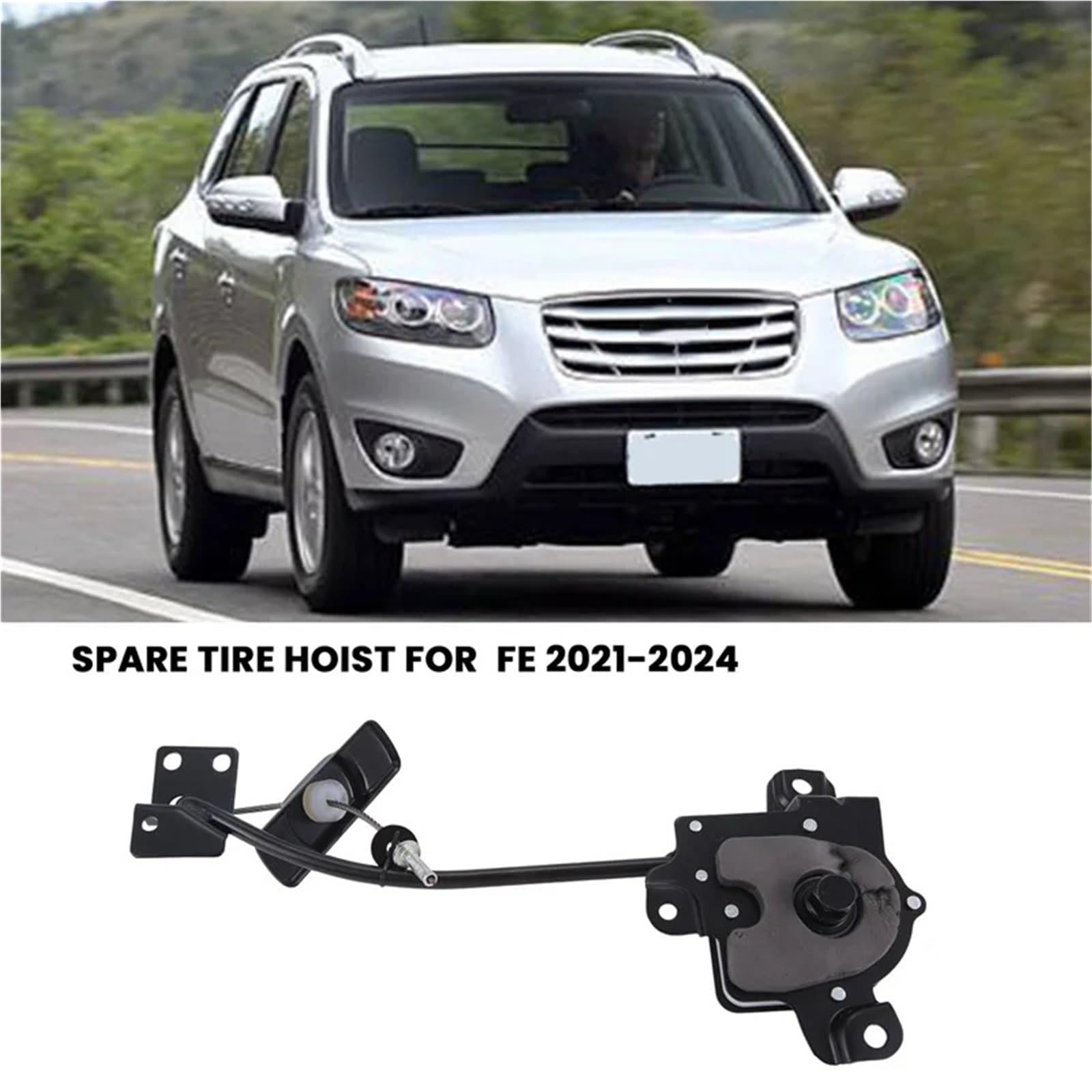 Wyciągarki 62800-P2000 Podnośnik koła zapasowego do samochodu HYUNDAI SANTA FE 2021-2024 1.6L Części zamienne Akcesoria Wyciągarka koła do opon