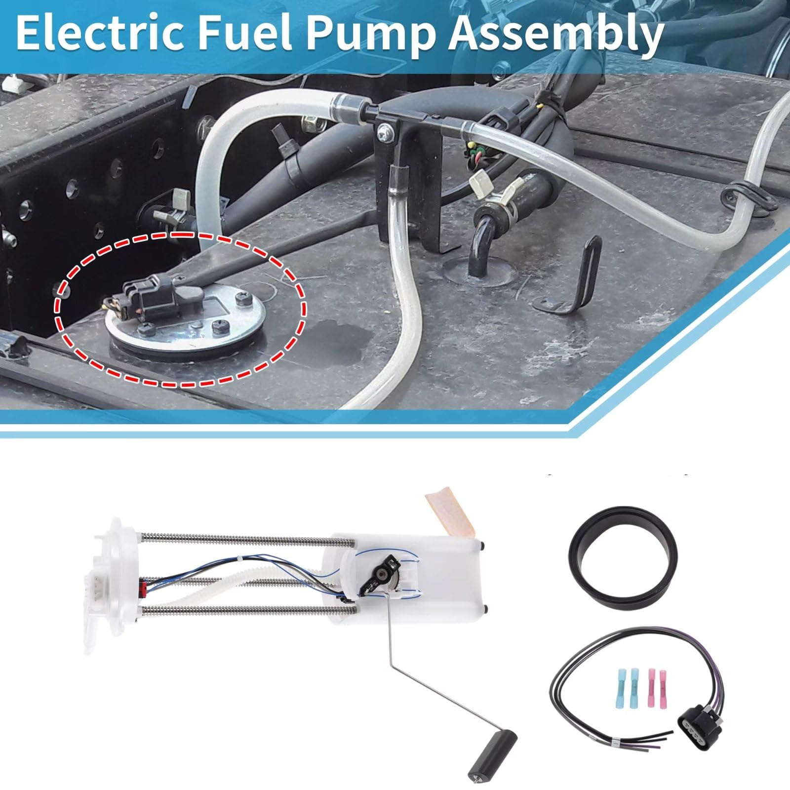 Pompes À Carburant Ensemble Pompe À Carburant Compatible Avec Chevy Pour Silverado 1500 1999 2000 2001 2002 2003 V6 4,3l V8 4,8l OHV Essence 19121627