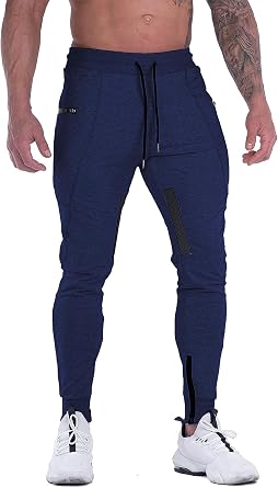 FIRSTGYM Mens Joggers Sweatpants Slim Fit Workout Training Gym Jogger Pants